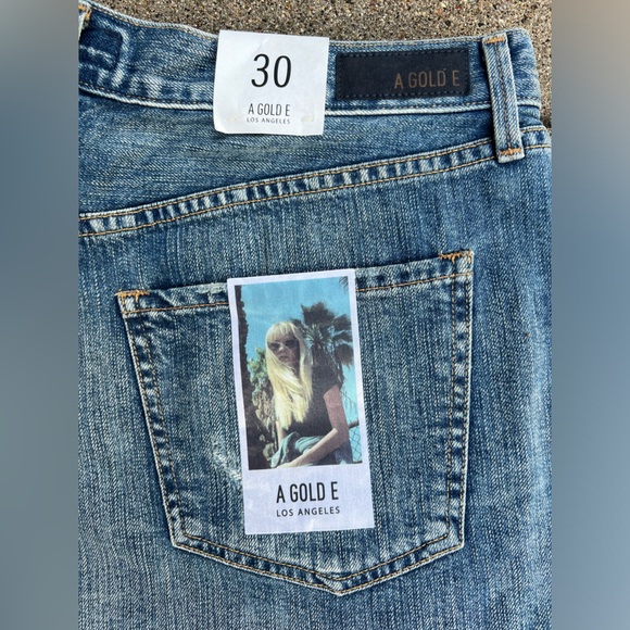 🆕 Agolde Anja High Waist Cut-Off Short | Size 30 | Asheville | A Gold E NEW/NWT - Picture 14 of 17